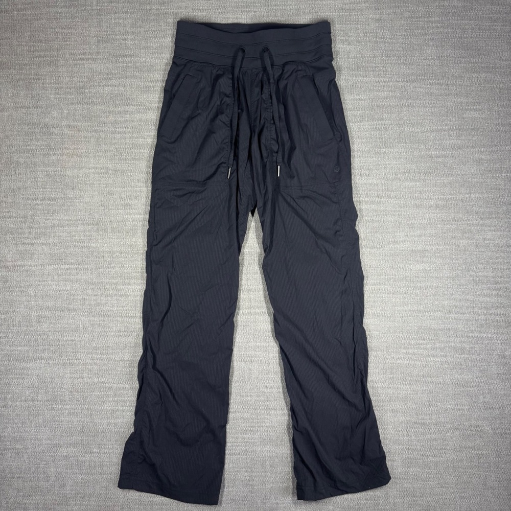 Lululemon Dance Studio Mid-Rise Pant Size 2 Black Straight Leg W5GIDS Activewear